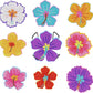 Diamond painting bordskånere med farverige blomster. 10 forskellige motiver med praktisk holder.