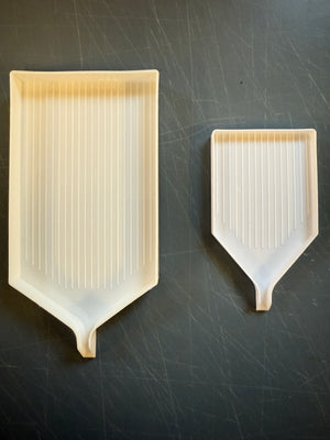 Vit bricka med pip för diamantkonst