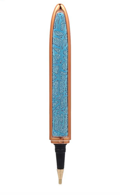 Smukke metalpenne med diamantdetaljer