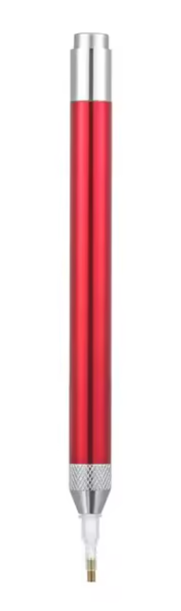 Klassisk designet pen med lys i tippen - perfekt til aftenbrug