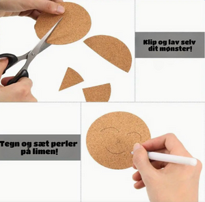 Selvklæbende Korkbrikker