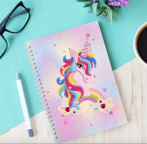 Notesbog med en flot enhjørning
