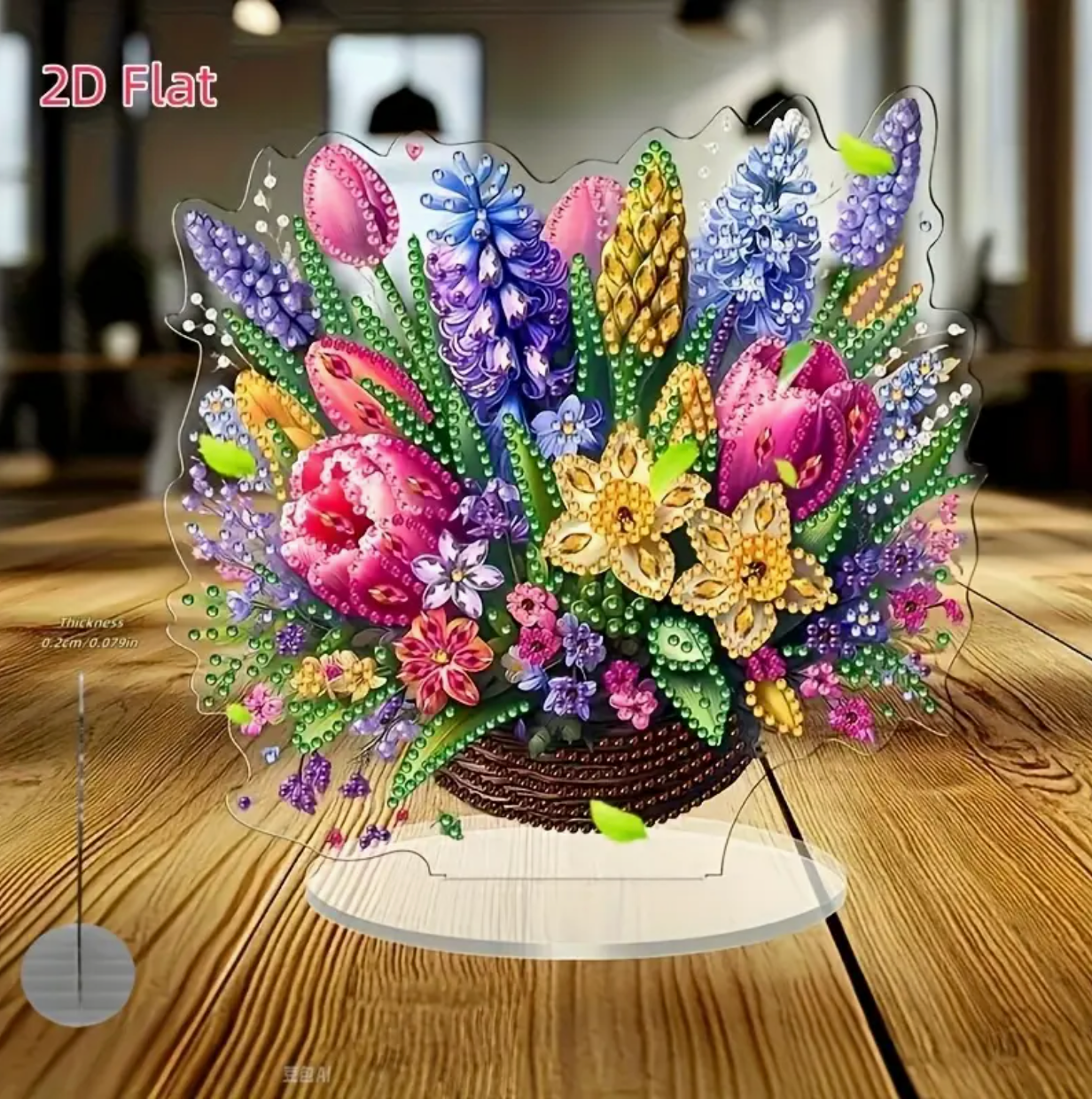 Flaskgömma med julnalle i brunt