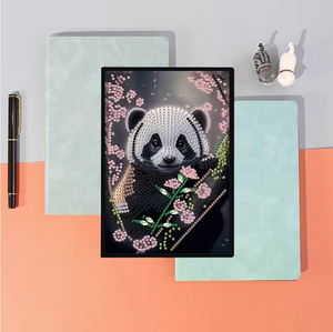 Notesbog med en sød panda