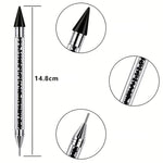 Sort præcisionspen til diamond paint.