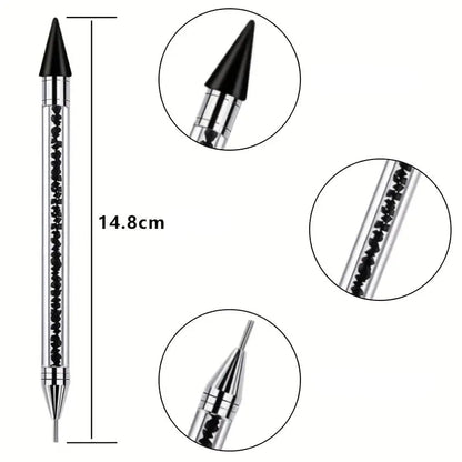 Sort præcisionspen til diamond paint.