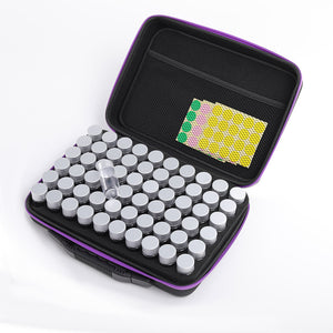 Kuffert med 60 runde bøtter med metallåg 15ml