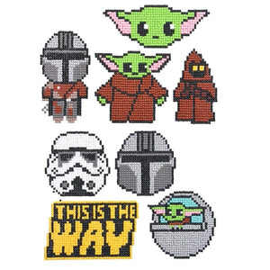 Klistermærker med Star Wars Tema - 8 stk